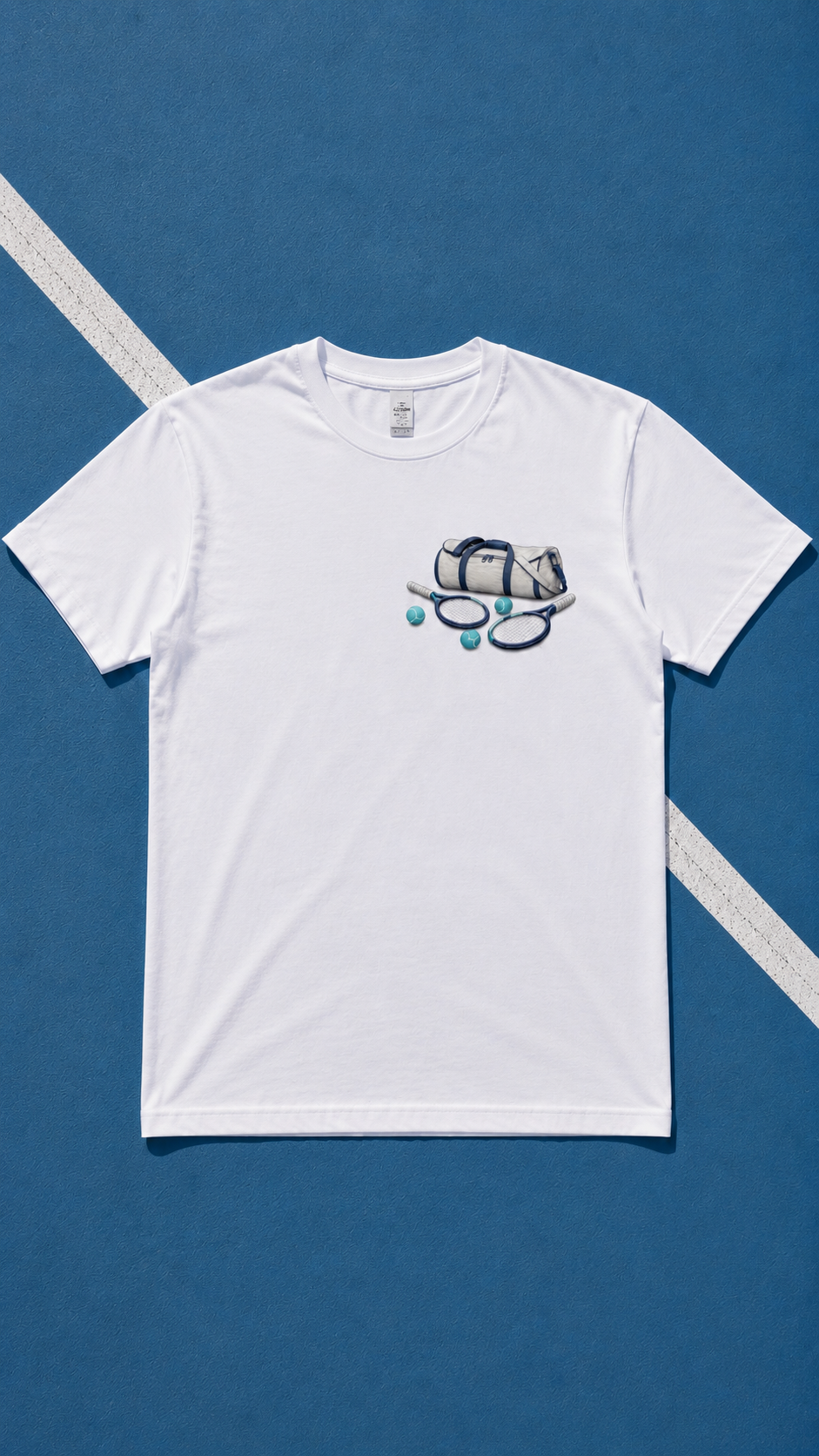 T-shirt THYMOS Blanc – 100 % Coton | Force • Courage • Honneur
