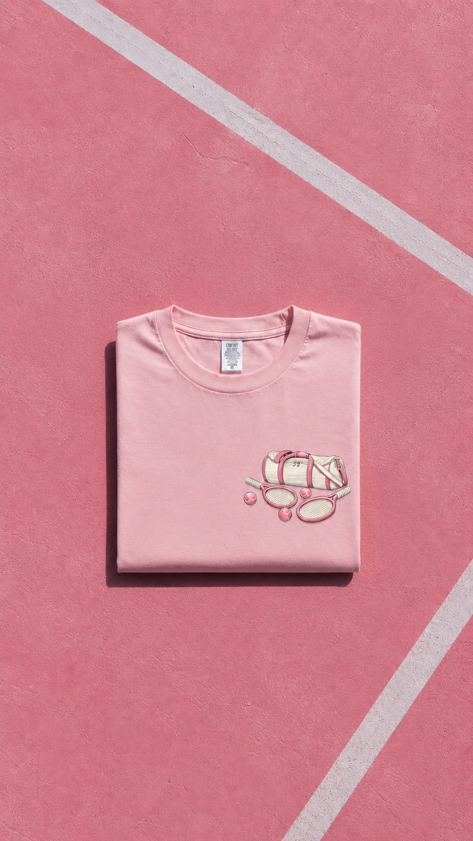 T-shirt THYMOS Rose – 100 % Coton | Force • Courage • Honneur