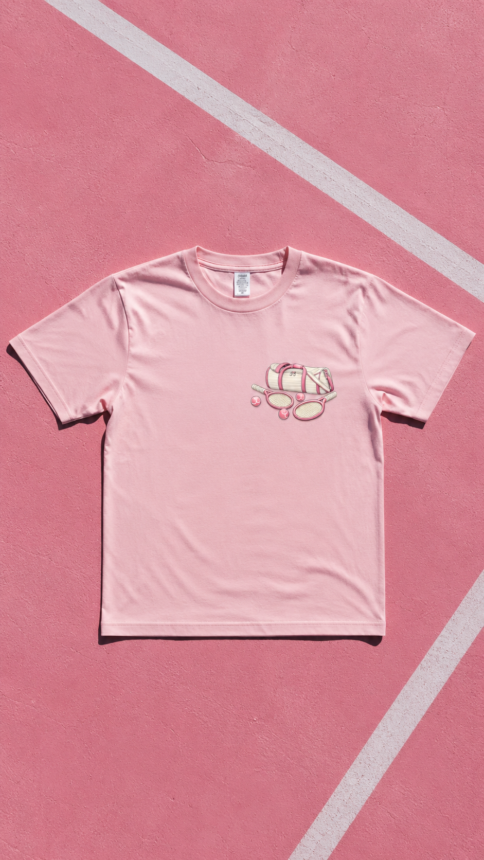 T-shirt THYMOS Rose – 100 % Coton | Force • Courage • Honneur