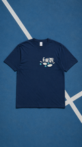 T-shirt THYMOS Bleu foncé – 100 % Coton | Force • Courage • Honneur